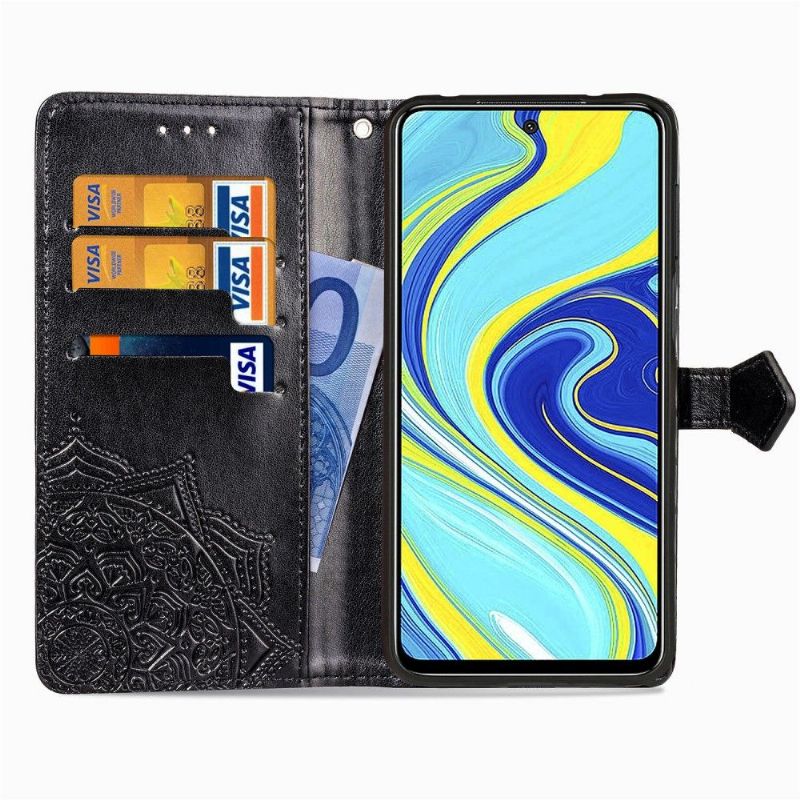 Læder Cover Xiaomi Redmi Note 9S / Redmi Note 9 Pro Original Mandala Kortholder