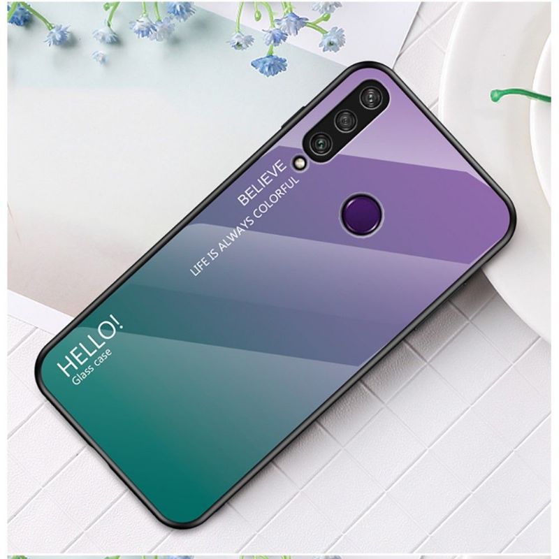 Cover Huawei Y6p Farvegradient Glasbagside