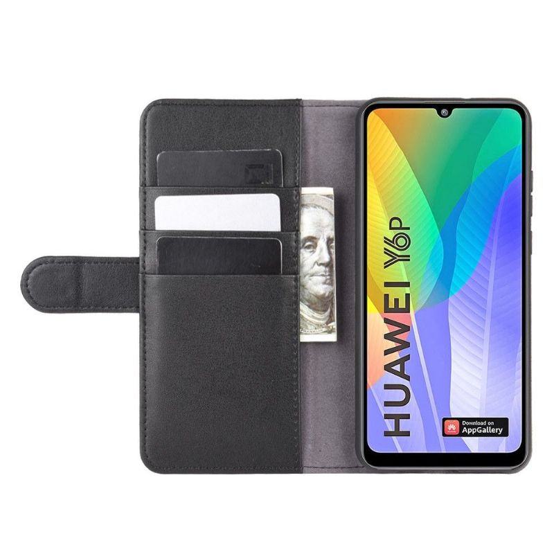 Flip Cover Huawei Y6p Anti-fald Premium Læder