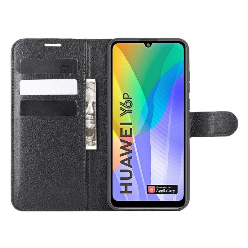 Flip Cover Huawei Y6p Hemming Punge Etui Læderstil