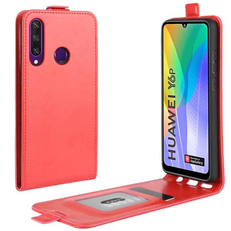 Flip Cover Huawei Y6p Læder Cover Kunstlæder Lodret