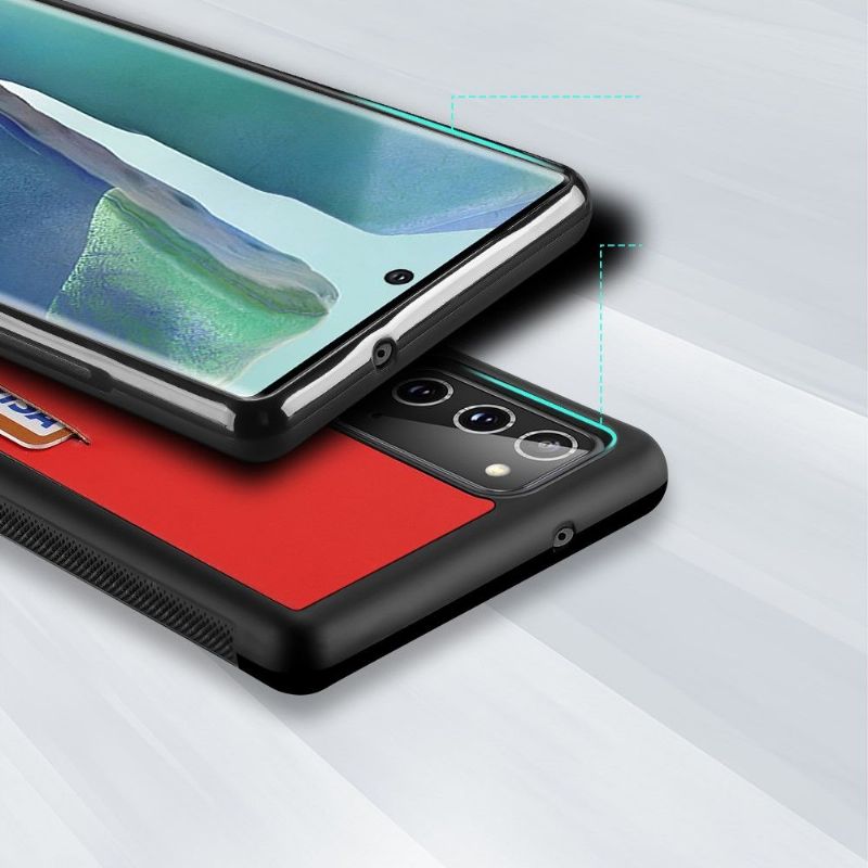 Cover Samsung Galaxy Note 20 Visitkortholder - Rød