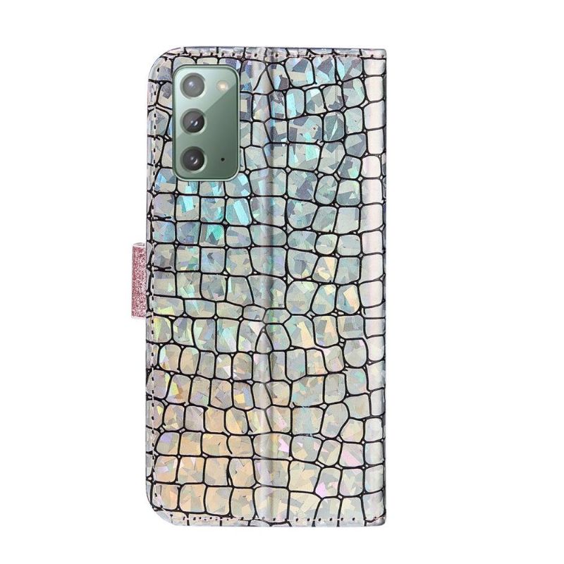 Etui Samsung Galaxy Note 20 Anti-fald Croc Effekt Glamour