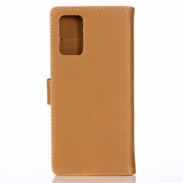 Etui Samsung Galaxy Note 20 Anti-fald Flip Cover Retro Lædereffekt