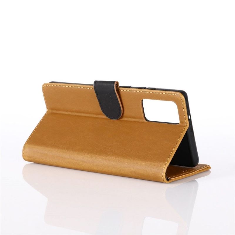 Etui Samsung Galaxy Note 20 Anti-fald Flip Cover Retro Lædereffekt