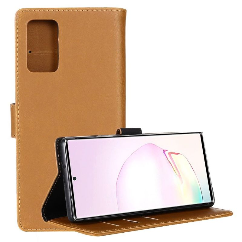 Etui Samsung Galaxy Note 20 Anti-fald Flip Cover Retro Lædereffekt