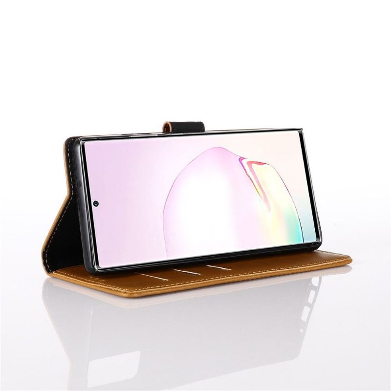 Etui Samsung Galaxy Note 20 Anti-fald Flip Cover Retro Lædereffekt