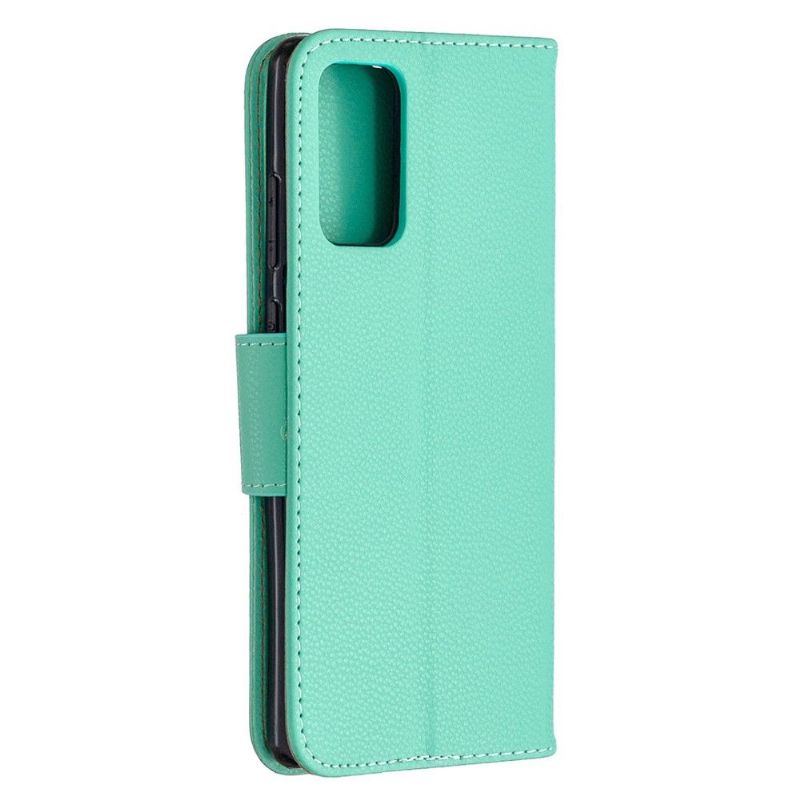 Etui Samsung Galaxy Note 20 Flip Cover Grønkornet Lædereffekt