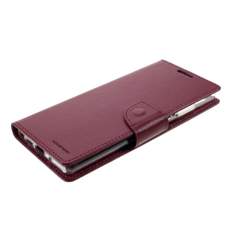 Flip Cover Samsung Galaxy Note 20 Bravo Series Imiteret Læder - Vinrød