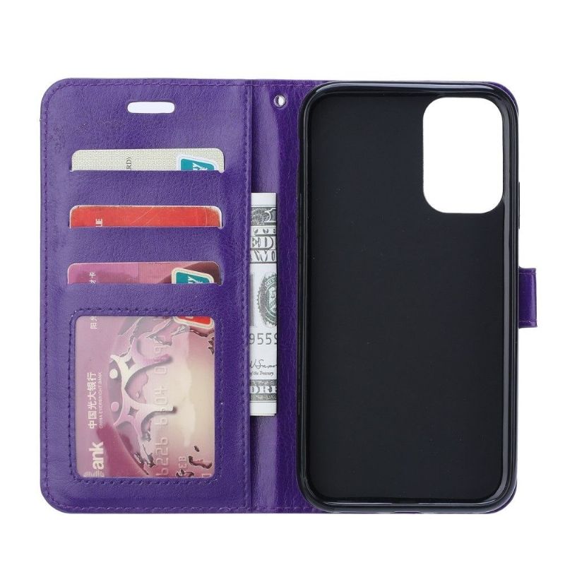 Flip Cover Samsung Galaxy Note 20 Hemming Kortholder Med Stand - Lilla