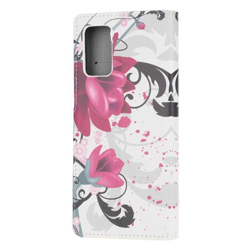 Flip Cover Samsung Galaxy Note 20 Lotusblomst