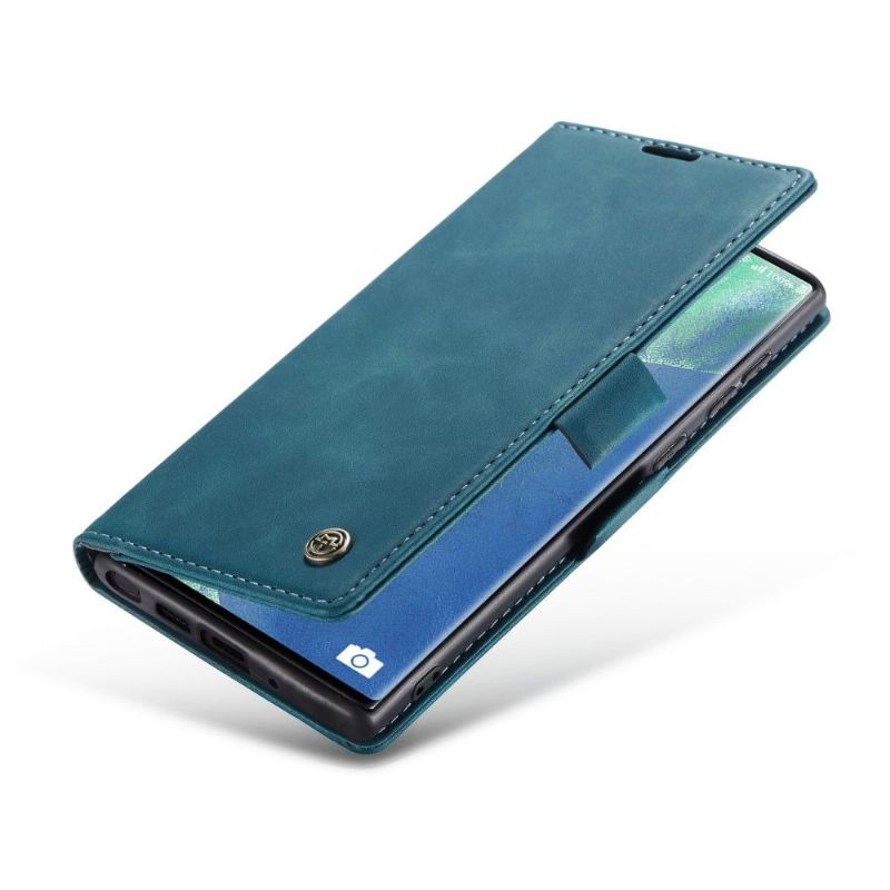 Læder Cover Samsung Galaxy Note 20 Original Golias Lædereffekt - Grøn