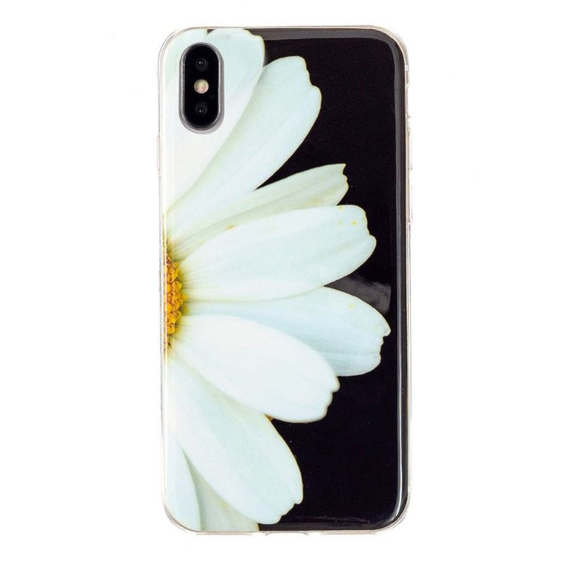 Cover iPhone X / XS Anti-fald Fluorescerende Daisy