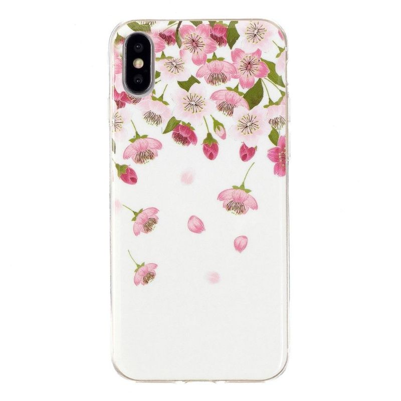 Cover iPhone X / XS Fluorescerende Blomster