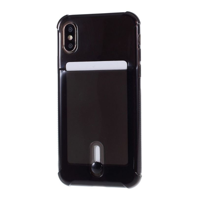 Cover iPhone X / XS Gennemsigtig Kortholder