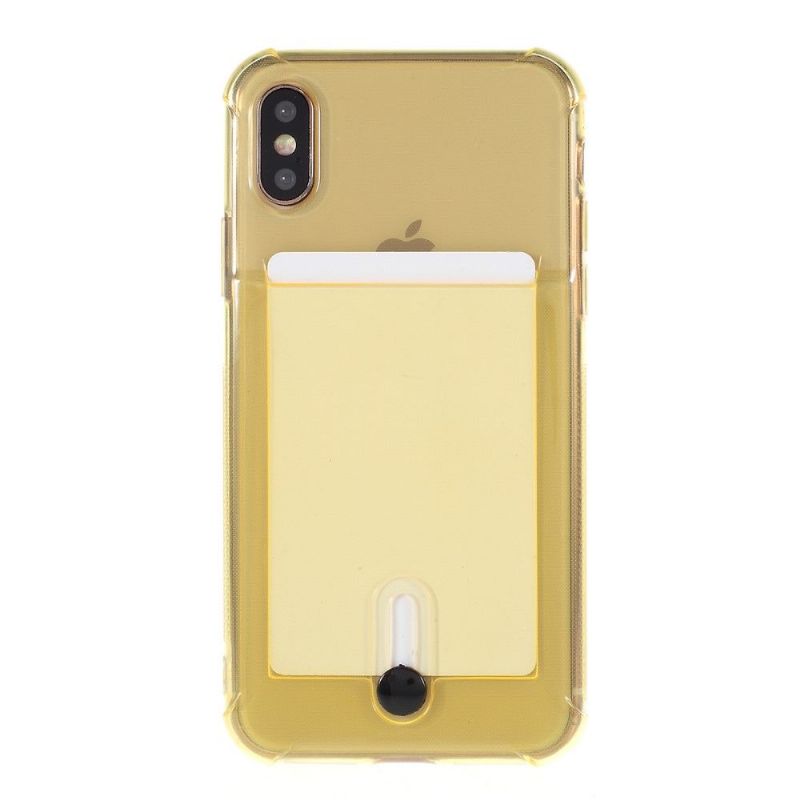 Cover iPhone X / XS Gennemsigtig Kortholder