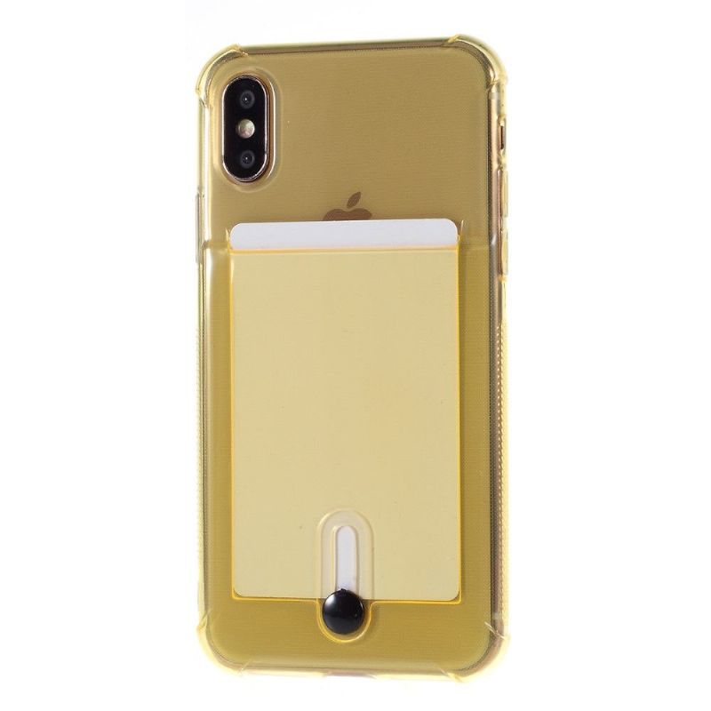 Cover iPhone X / XS Gennemsigtig Kortholder