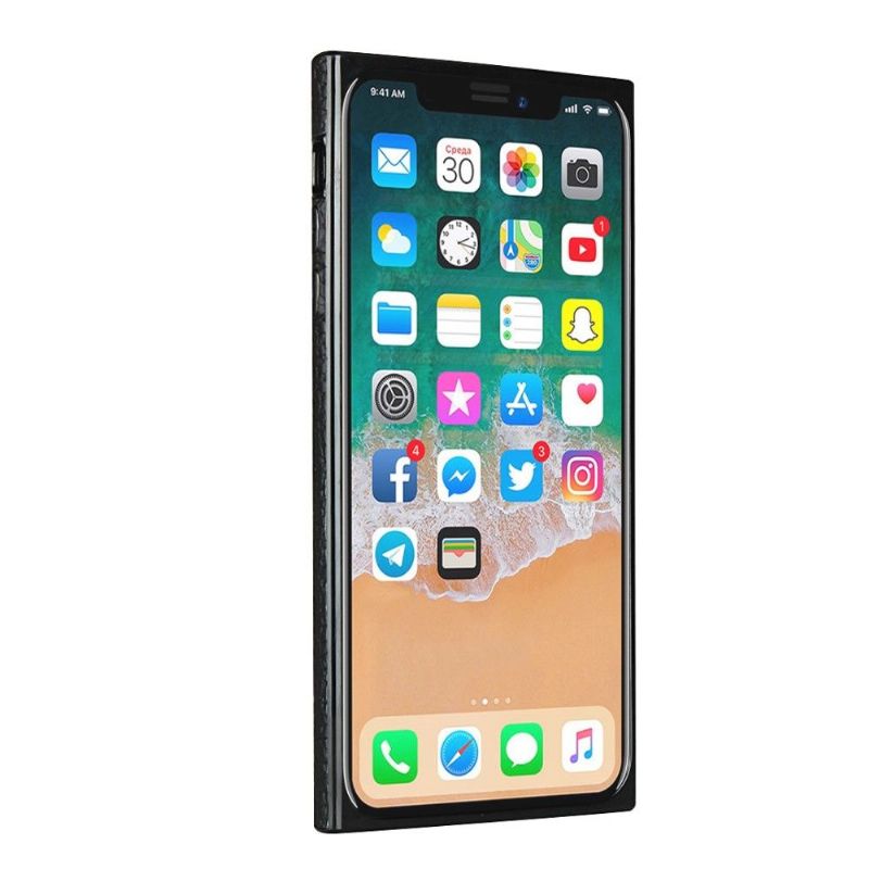 Cover iPhone X / XS Lædereffekt Med Rem