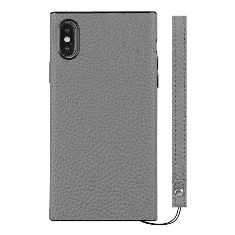 Cover iPhone X / XS Lædereffekt Med Rem