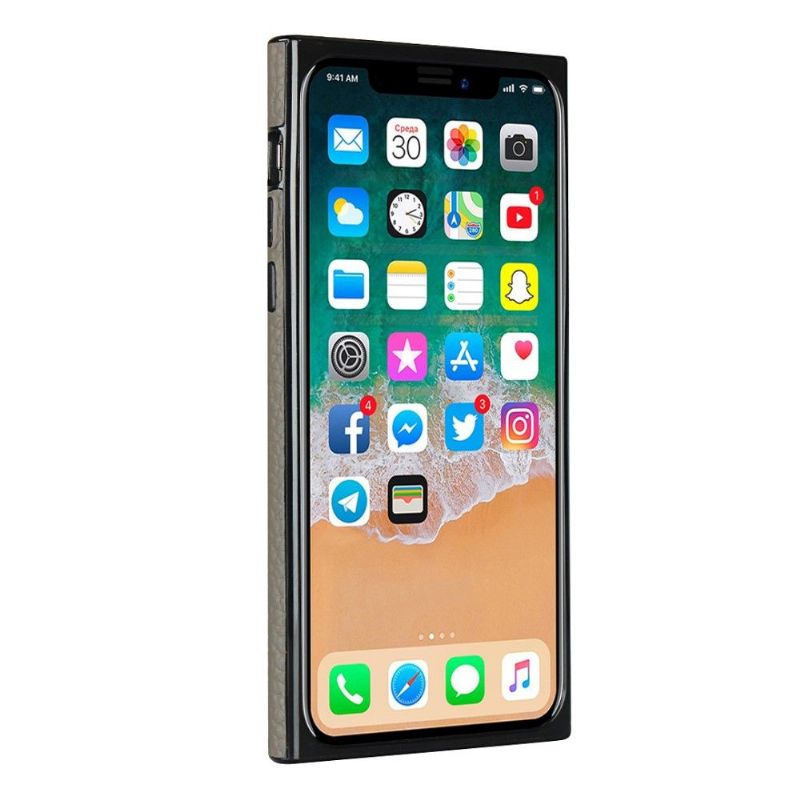 Cover iPhone X / XS Lædereffekt Med Rem