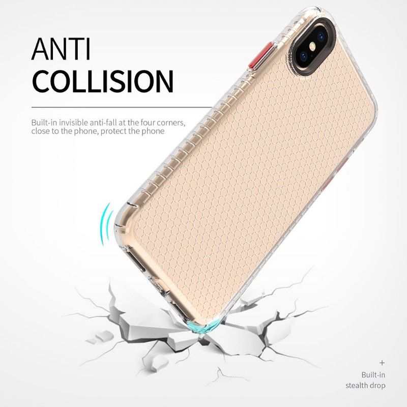 Cover iPhone X / XS Silikone Honeycomb