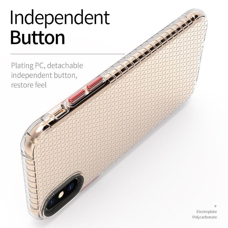 Cover iPhone X / XS Silikone Honeycomb