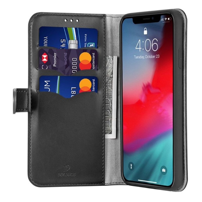 Flip Cover iPhone X / XS Kado-serien Imiteret Læder