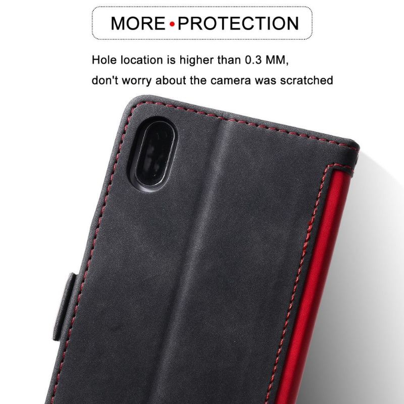 Flip Cover iPhone X / XS Punge Etui Vintage Lomme