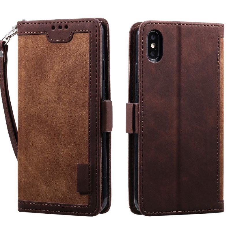 Flip Cover iPhone X / XS Punge Etui Vintage Lomme