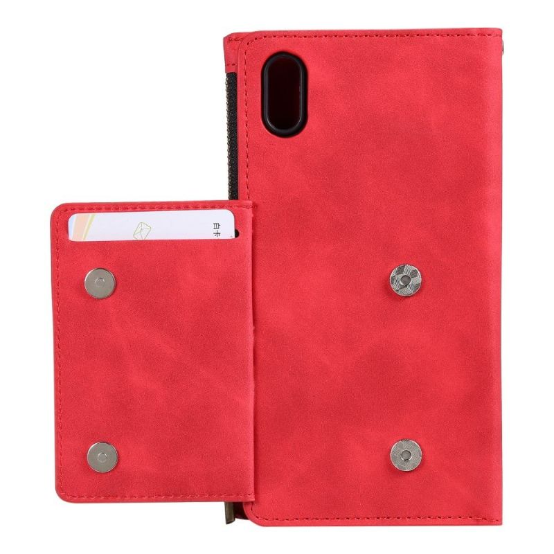 Læder Cover iPhone X / XS Original Punge Standfunktion