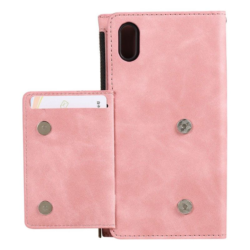 Læder Cover iPhone X / XS Original Punge Standfunktion