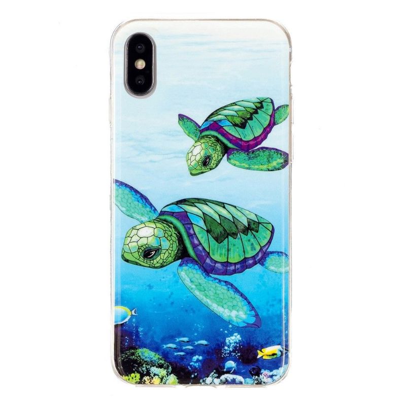 Mobilcover iPhone X / XS Original Fluorescerende Skildpadder