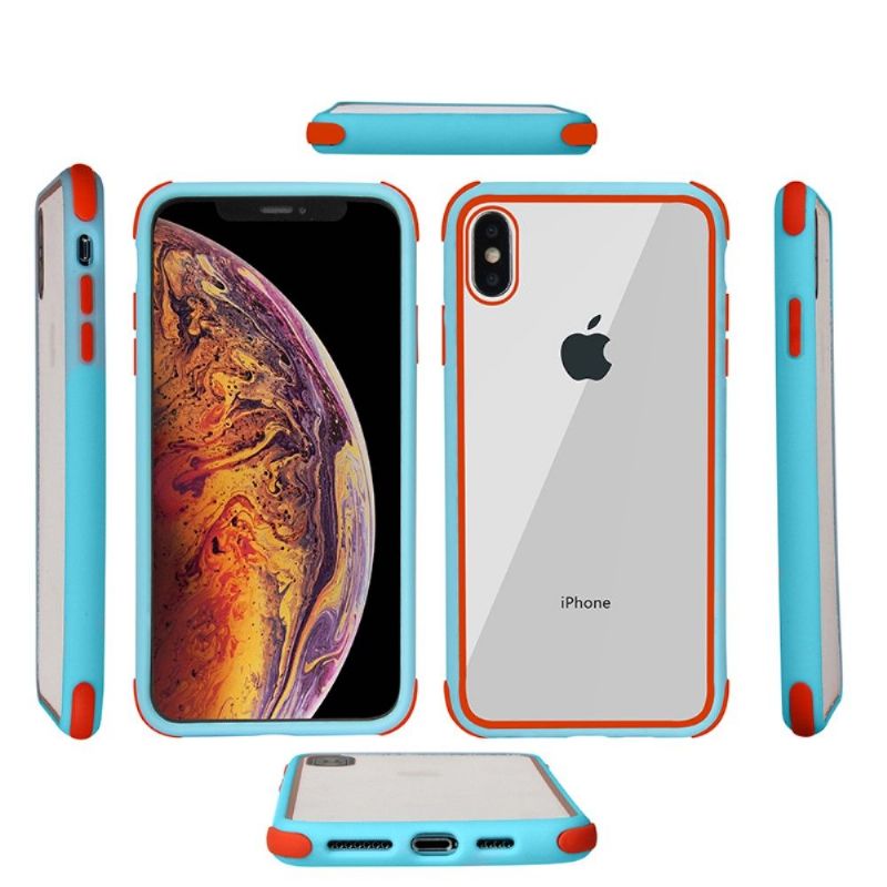 Mobilcover iPhone X / XS Transparent Konturfarvet