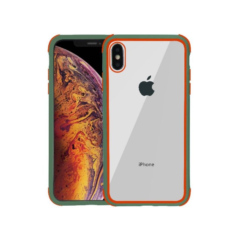 Mobilcover iPhone X / XS Transparent Konturfarvet