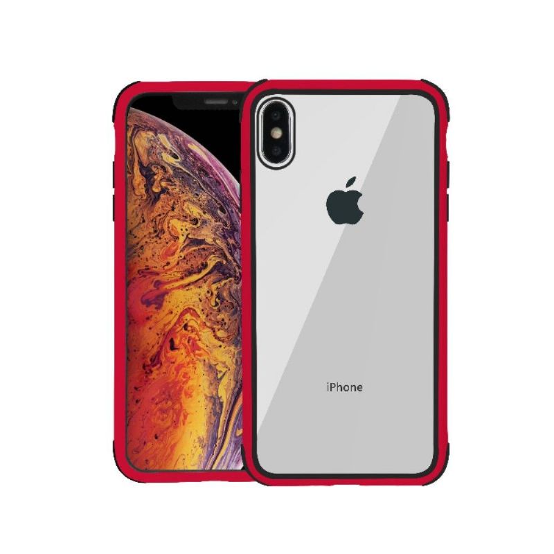 Mobilcover iPhone X / XS Transparent Konturfarvet