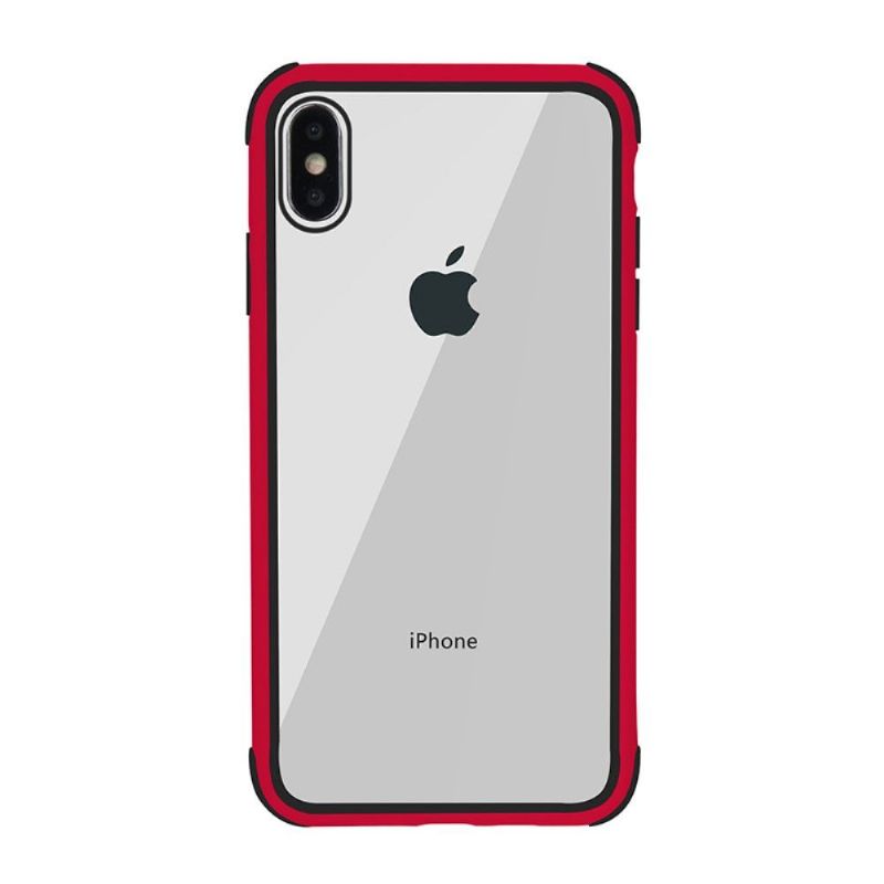 Mobilcover iPhone X / XS Transparent Konturfarvet