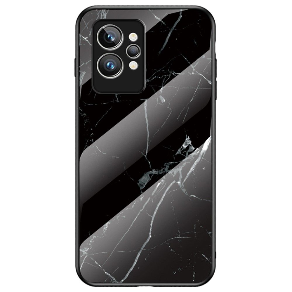 Cover Realme GT 2 Pro Anti-fald Lina Marmor Glasbagside