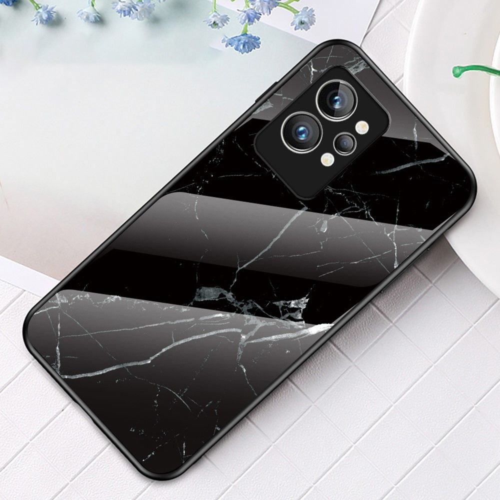 Cover Realme GT 2 Pro Anti-fald Lina Marmor Glasbagside