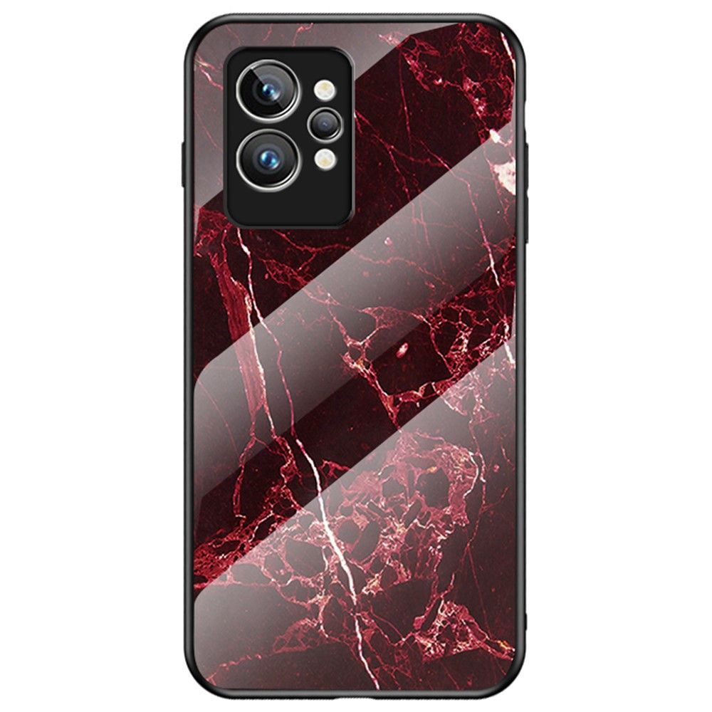 Cover Realme GT 2 Pro Anti-fald Lina Marmor Glasbagside