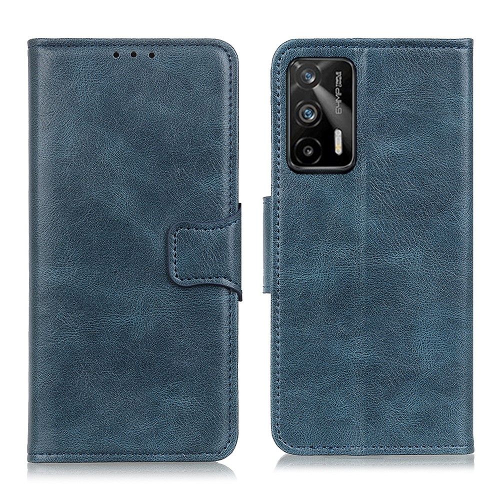 Etui Realme GT 5G Anti-fald Flip Cover Foliostativ I Imiteret Læder