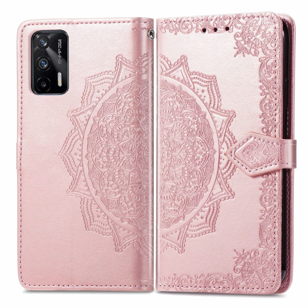 Flip Cover Realme GT 5G Mandala Relief Imiteret Læder Retro