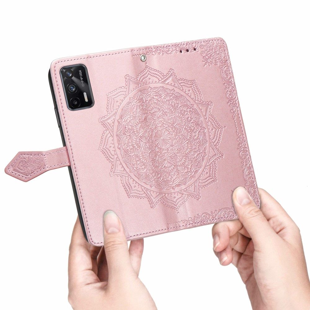 Flip Cover Realme GT 5G Mandala Relief Imiteret Læder Retro