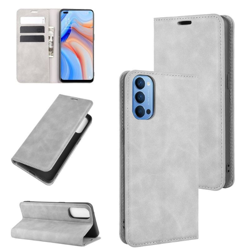 Flip Cover Oppo Reno 4 5G Business Retro