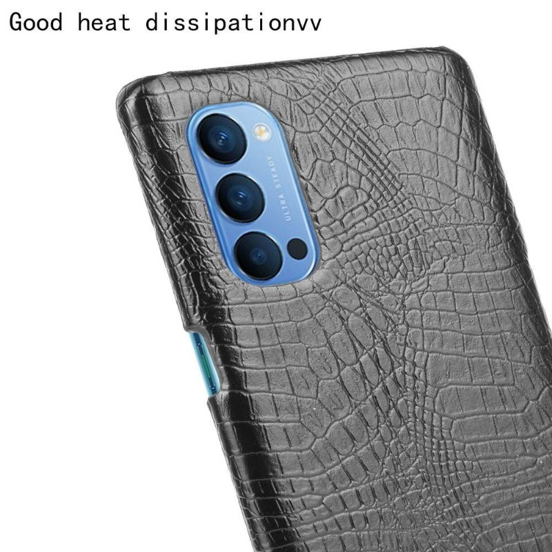 Mobilcover Oppo Reno 4 5G Original Croc Skin Effekt