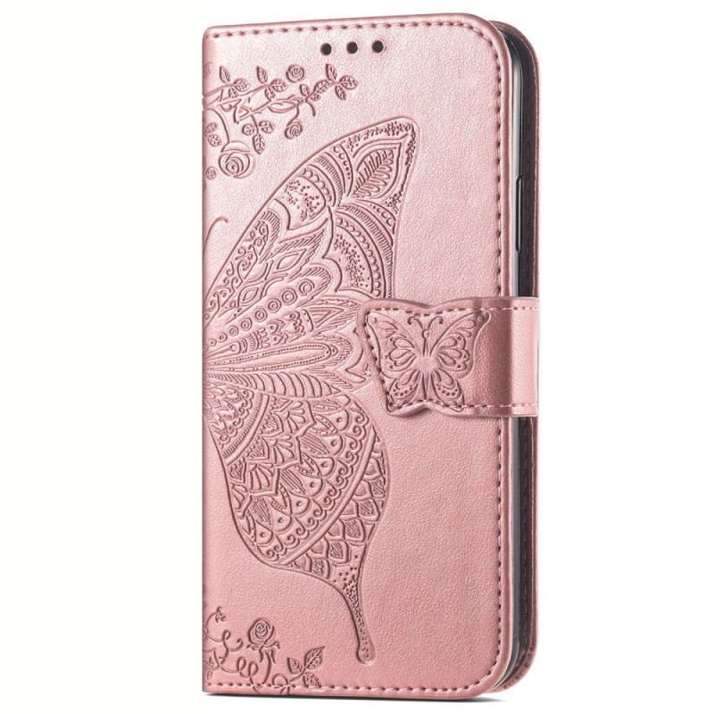 Flip Cover Vivo Y22s Barok Sommerfugl