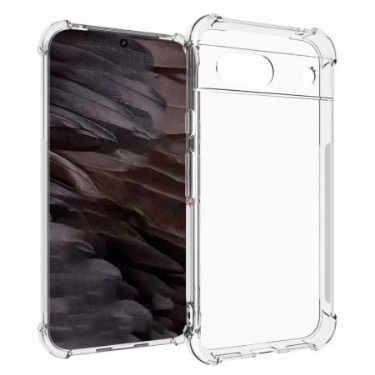 Cover Google Pixel 8a Telefon Etui Transparent Med Forstærkede Hjørner