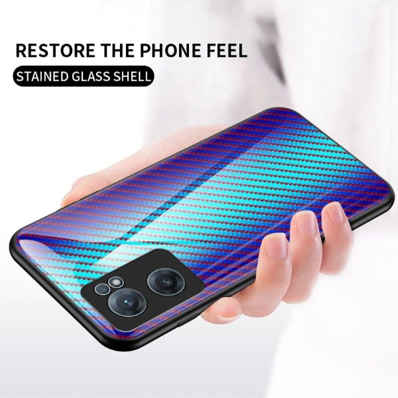 Cover OnePlus Nord CE 2 5G Carbon Fiber Style Hærdet Glas