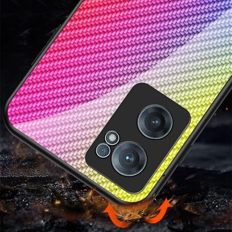 Cover OnePlus Nord CE 2 5G Carbon Fiber Style Hærdet Glas