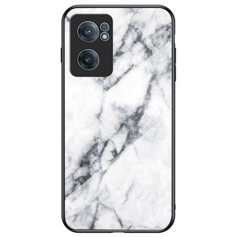 Cover OnePlus Nord CE 2 5G Lina Marmor Hærdet Glas