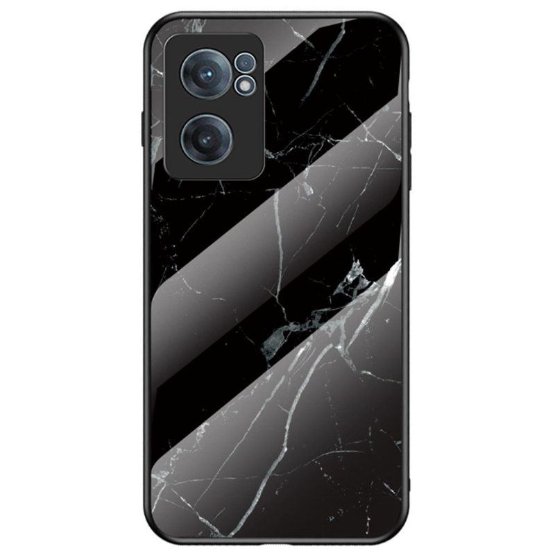 Cover OnePlus Nord CE 2 5G Lina Marmor Hærdet Glas